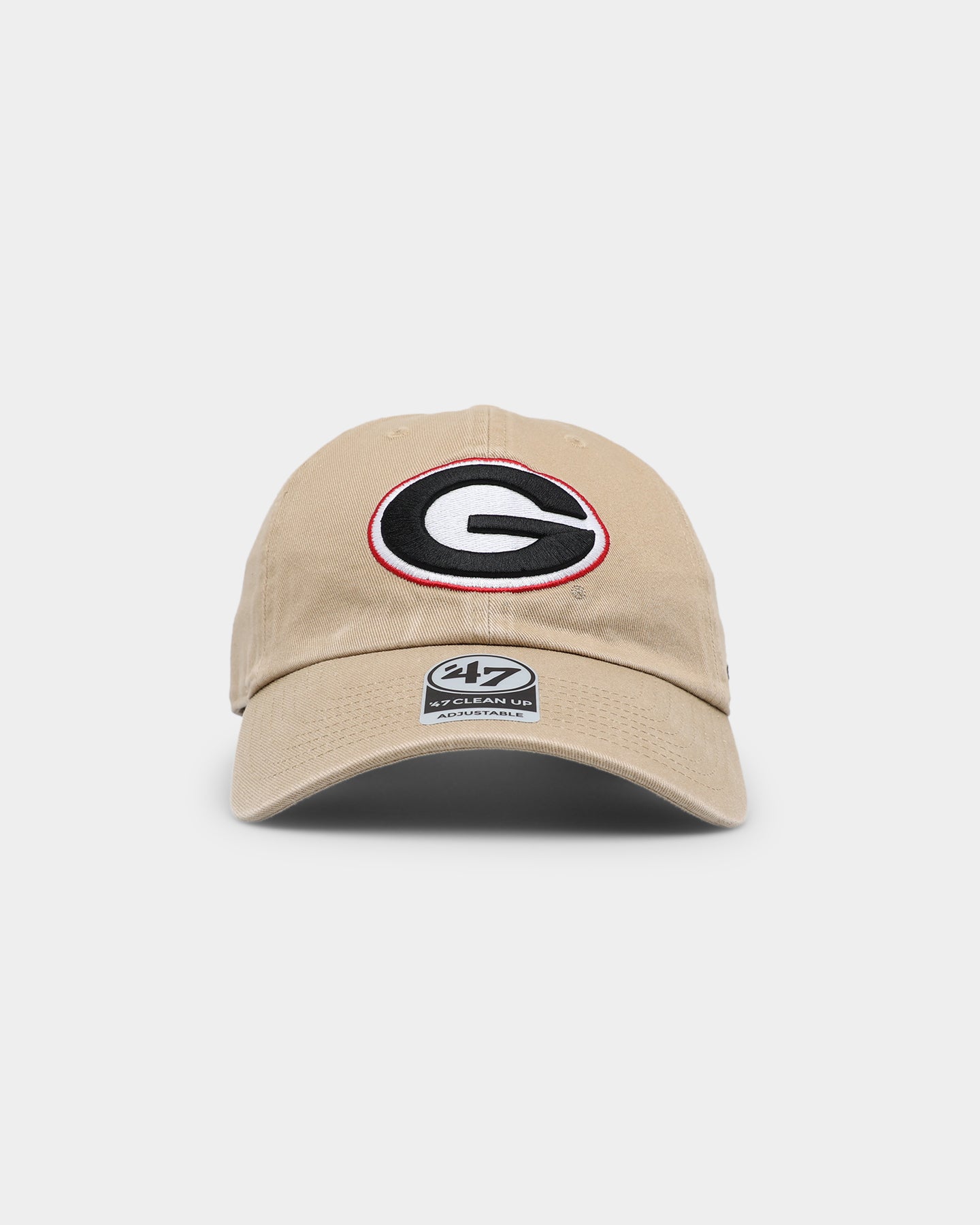 47 Georgia Bulldogs Clean Up Strapback Hat - Adjustable Khaki Baseball Cap for Men & Women - Perfect for Game Day, Tailgating, and Casual Wear