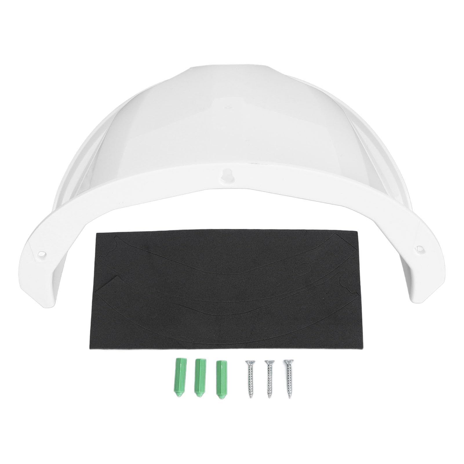 Universal Sun Rain Shade Camera Cover - Weatherproof Outdoor CCTV Camera Top Cover for Surveillance Protection - Durable White Camera Shield Roof for Home Security & Weather Protection - Perfect for Backyard, Garage & Business Surveillance Systems