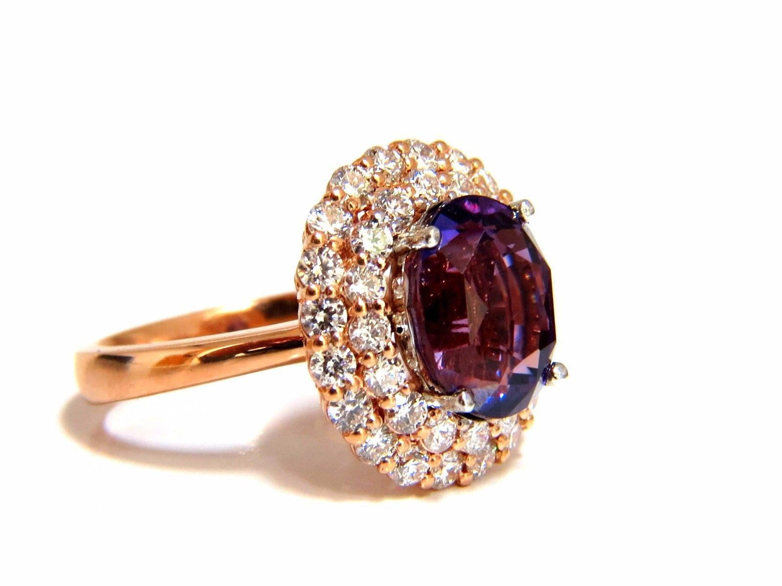 GIA Certified 6.41 Carat Natural Vivid Purple Sapphire Diamond Ring for Women | Elegant Engagement Wedding Gift | Perfect for Anniversary, Proposal & Special Occasions
