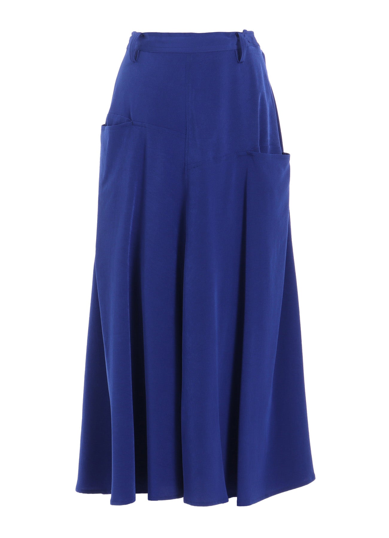 Elegant Crepe de Chine Skirt with Front Panel Pocket - Perfect for Office Wear & Casual Outings