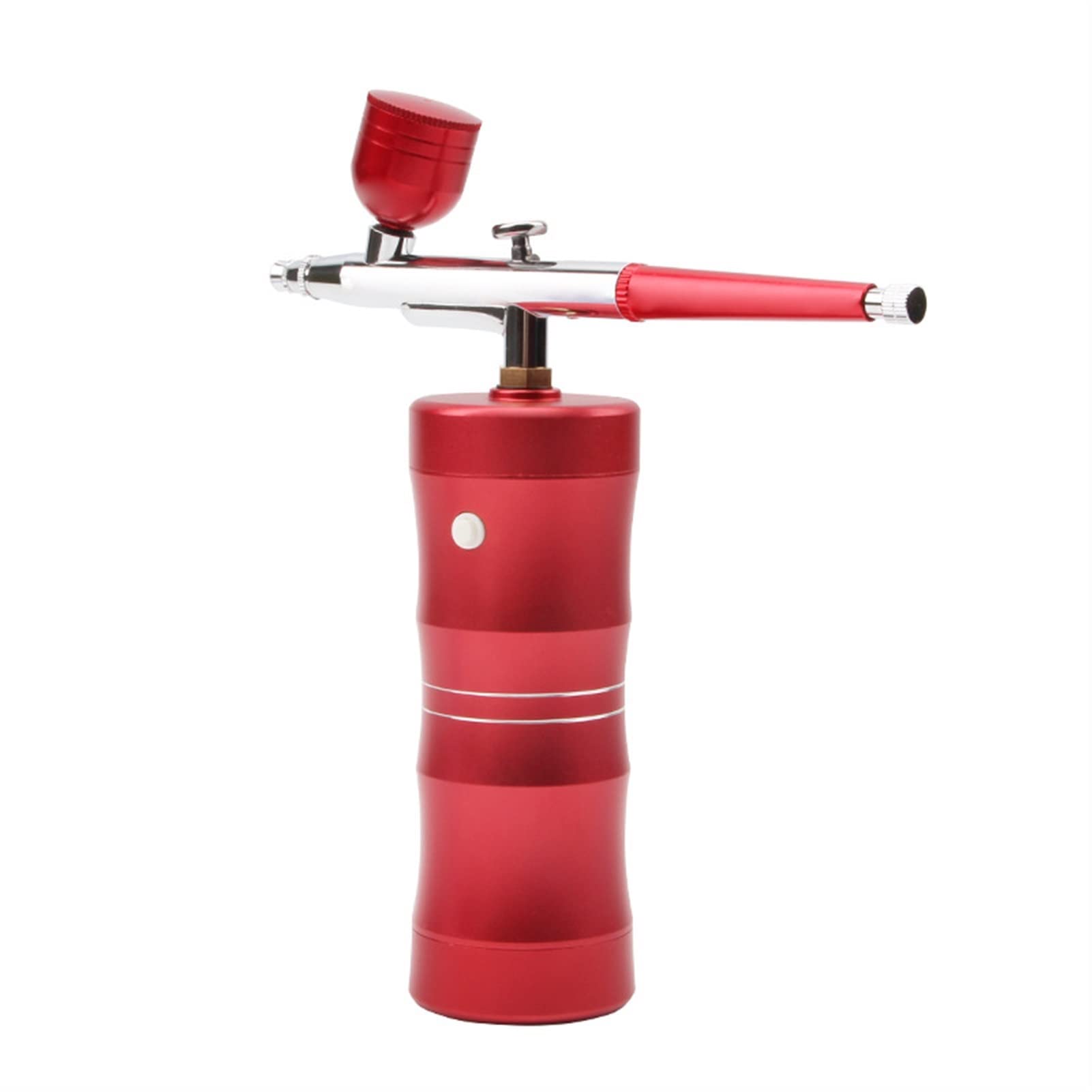 Professional 0.3mm Mini Airbrush Kit - Sandblasting Gun & Air Compressor Set for Nail Art, Tattoo, Cake Decorating, Craft Painting | Portable Nano Mist Sprayer & Sand Blaster Tool (Red) | Perfect for DIY, Automotive Touch-Ups & Home Renovation Projects