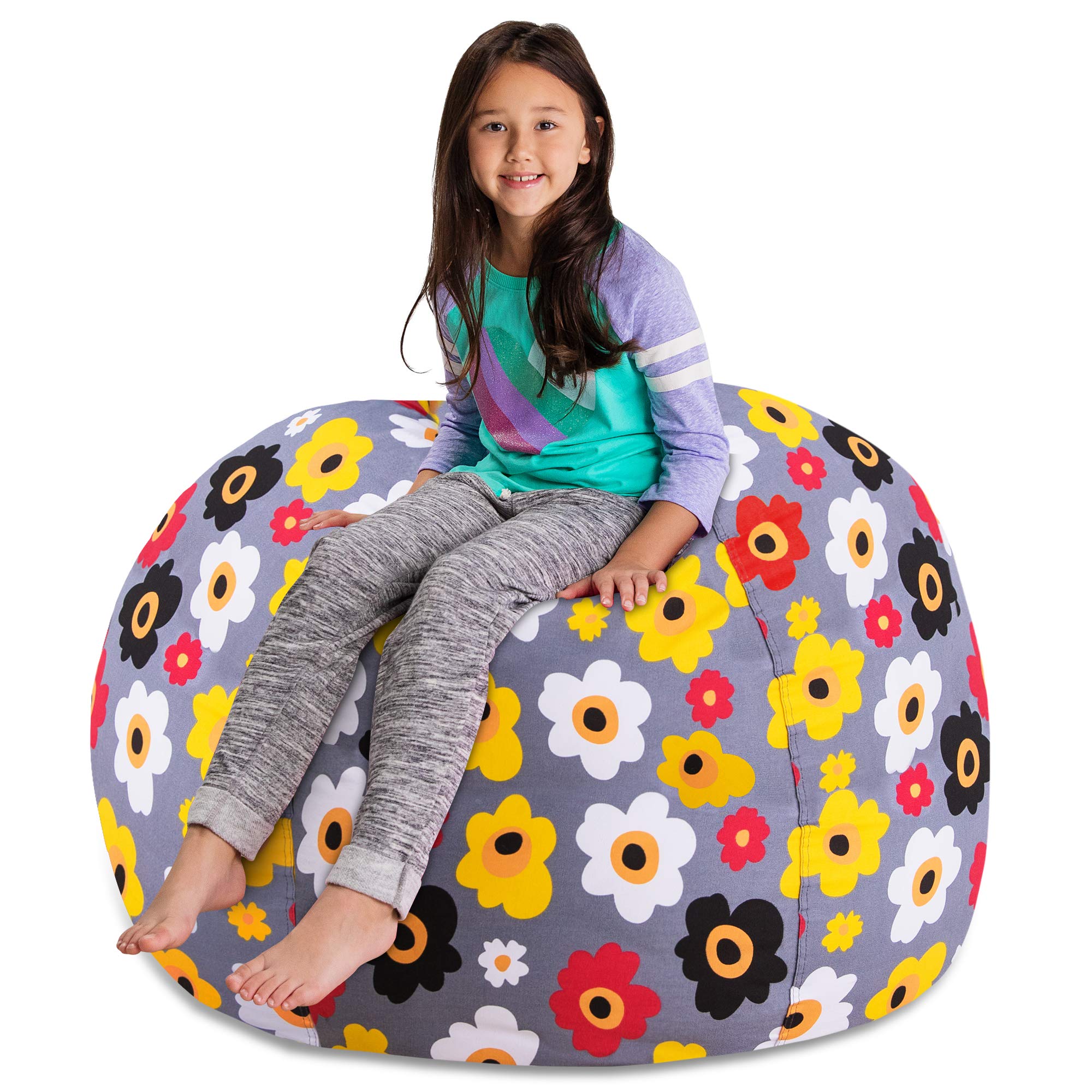 Posh Kids Stuffed Animal Storage Bean Bag Chair Cover - Large 48