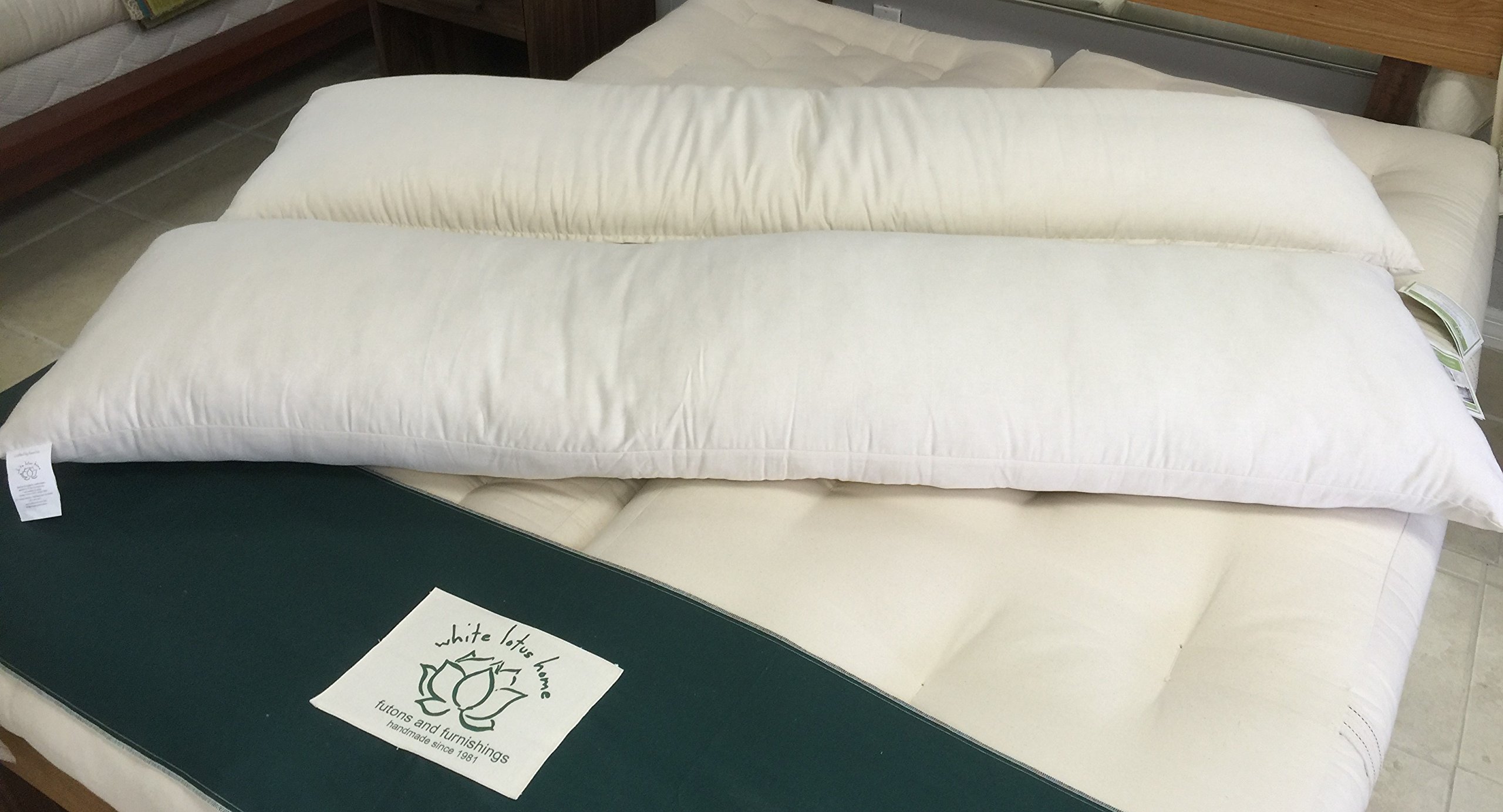 Organic Cotton Sleep Pillow with Sateen Cover - Hypoallergenic & Breathable for Side Sleepers, Back Pain Relief - Perfect for Bedroom, Travel & Office Naps