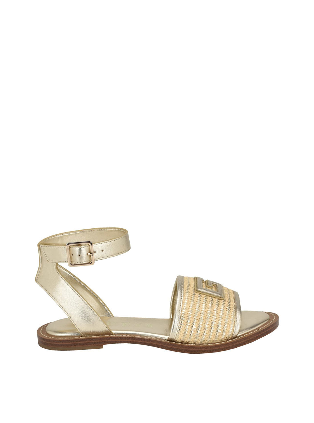 Gold Shay Sandals for Women - Comfortable Summer Beach Wedding Sandals with Adjustable Straps | Perfect for Outdoor, Vacation, and Casual Wear