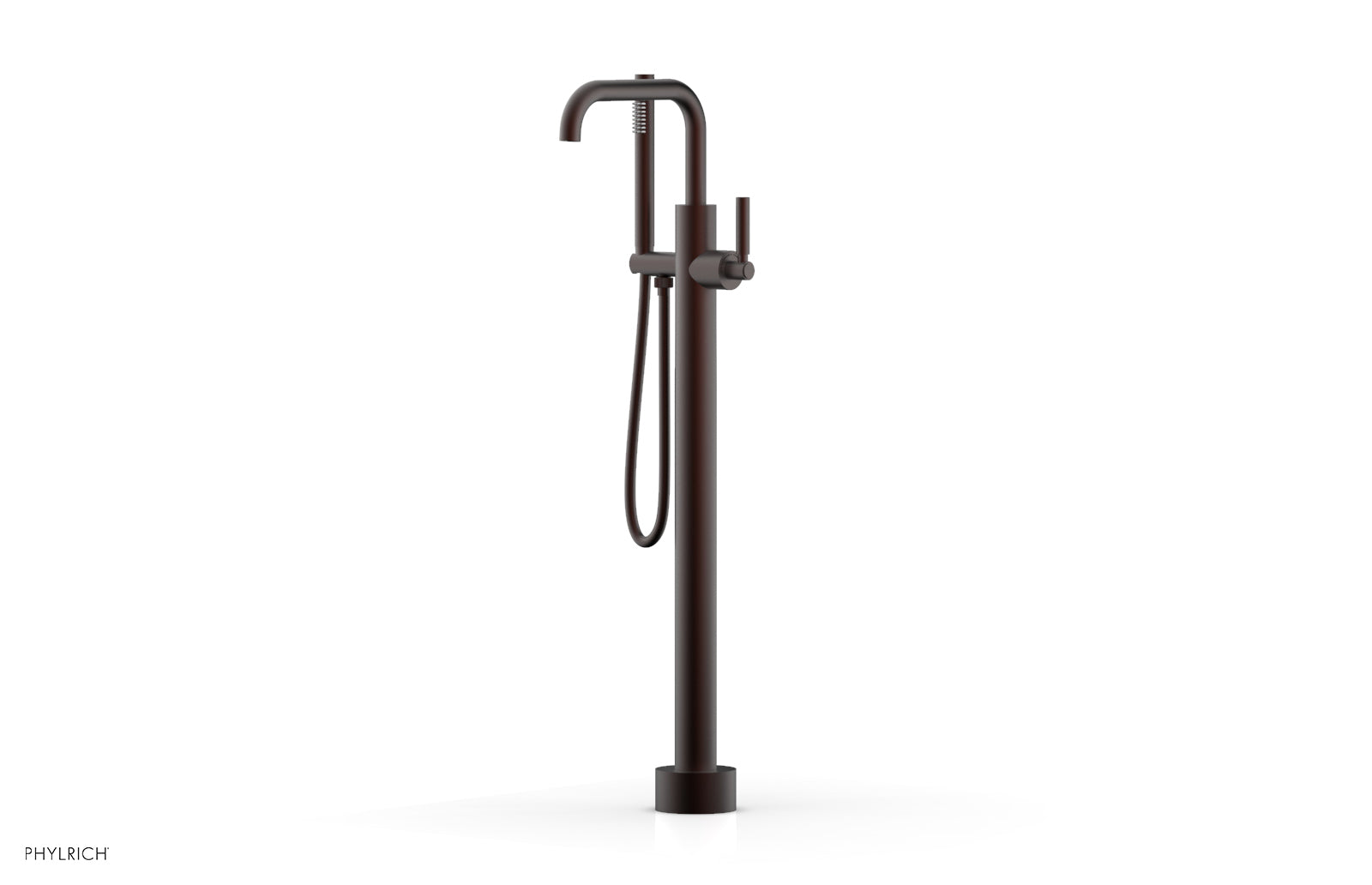Premium Tall Floor Mount Tub Filler with Lever Handle & Hand Shower - D130 45 01 - Ideal for Modern Bathrooms & Spa-Like Showers