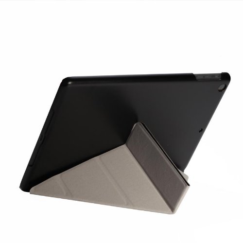 Premium PU Leather Folio Stand Case for Apple iPad 5 & iPad Air - Ultra Slim Protective Cover with Auto Sleep/Wake (Black) | Perfect for Work, Travel & Home Use