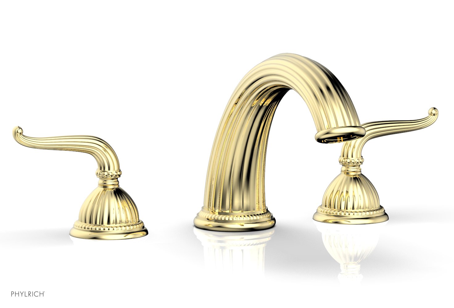 GEORGIAN & BARCELONA Deck Tub Set with Lever Handles K1141P - Modern Bathroom Faucet for Outdoor Deck, Patio or Garden