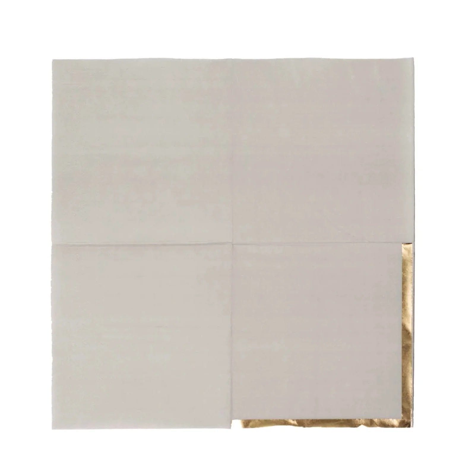 50 Soft 2-Ply Disposable Dinner Cocktail Napkins with Gold Foil Edge - Elegant Party Tableware for Weddings, Events & Home Entertaining