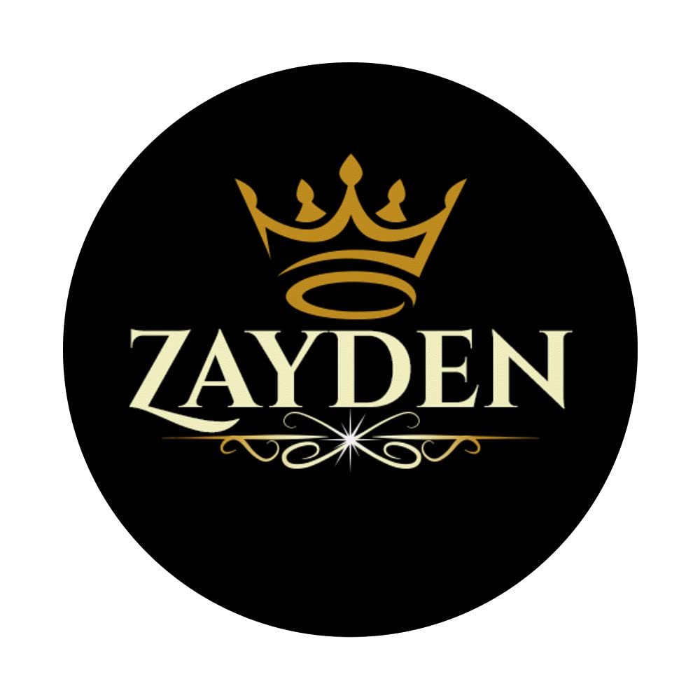 Zayden Custom Phone Grip with Swappable PopSocket - Personalized PopGrip for iPhone & Android - Perfect for Selfies, Gaming & Secure Phone Handling