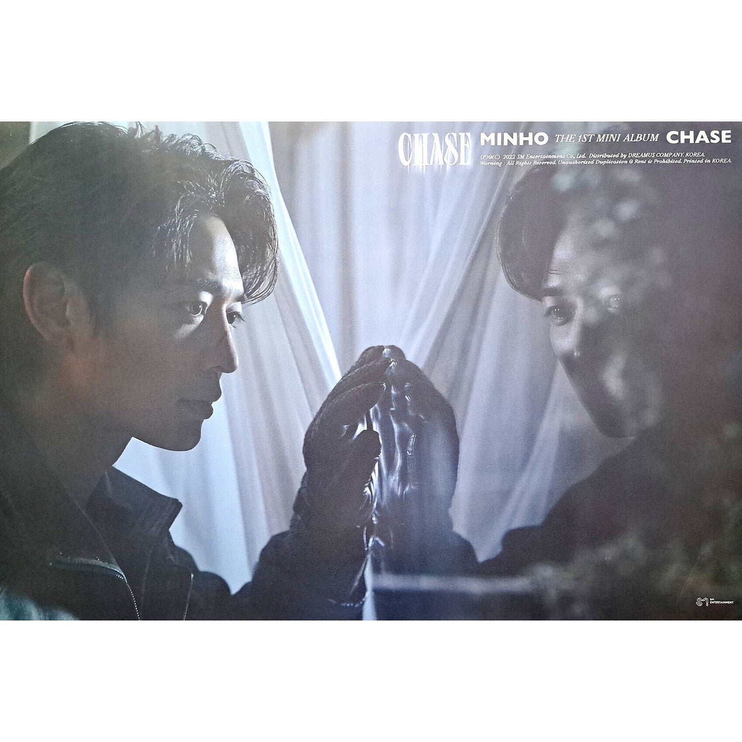 SHINee Minho 1st Mini Album 'CHASE' Official Poster - Kpop Wall Decor for Bedroom, Office & Fan Collection