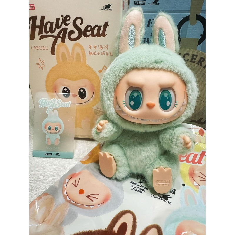 Labubu The Monsters Have A Seat Summer Party Macaron Plush Series 2 QUQU - Cute Collectible Stuffed Animal for Anime Fans, Kawaii Home Decor & Gift for Plush Lovers | Perfect for Bedroom Display, Birthday Presents and Themed Parties