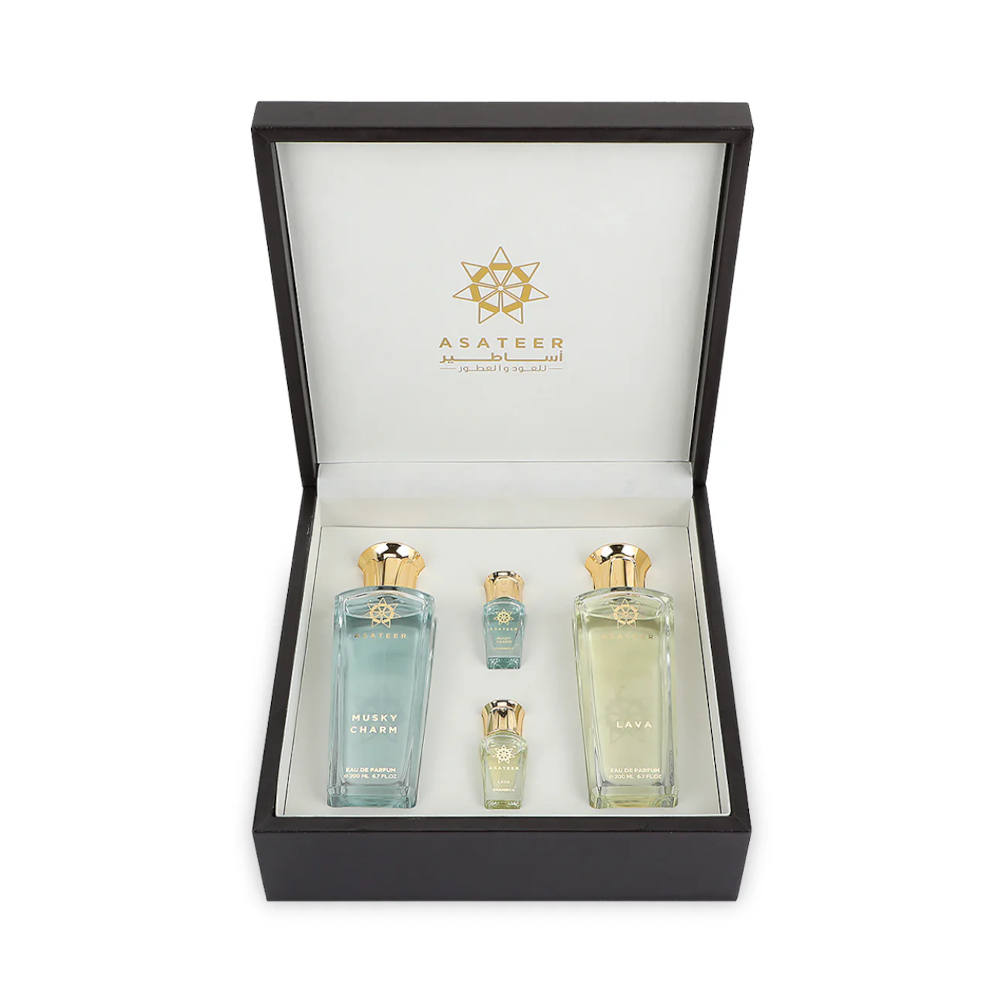 Al Ghalia Luxury Gift Box 2024 - Premium Arabic Perfume & Oud Set for Women & Men - Perfect for Holidays, Weddings & Special Occasions