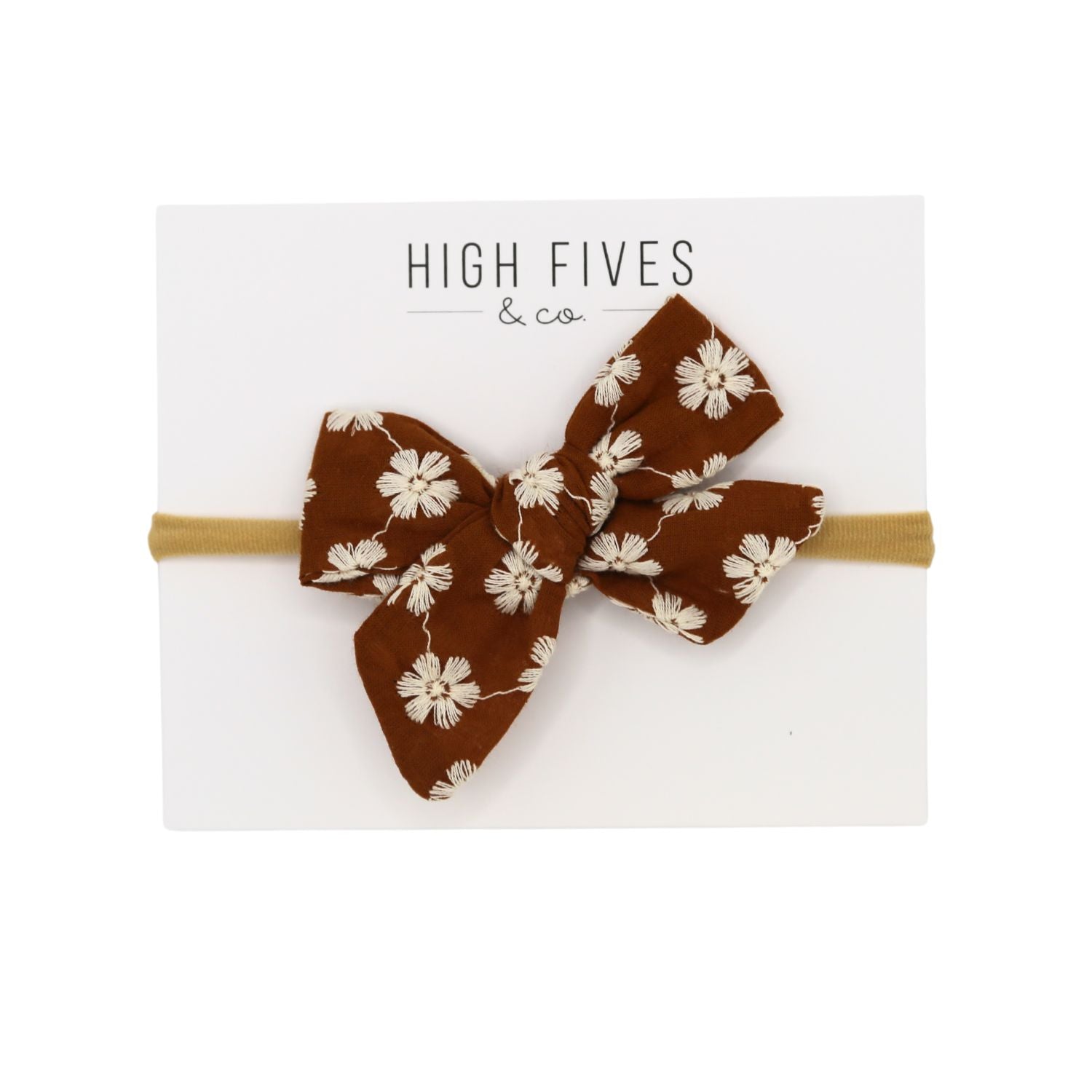 Floral Linen Bow Nylon Headband for Women - Elegant Hair Accessory for Weddings, Parties & Everyday Wear