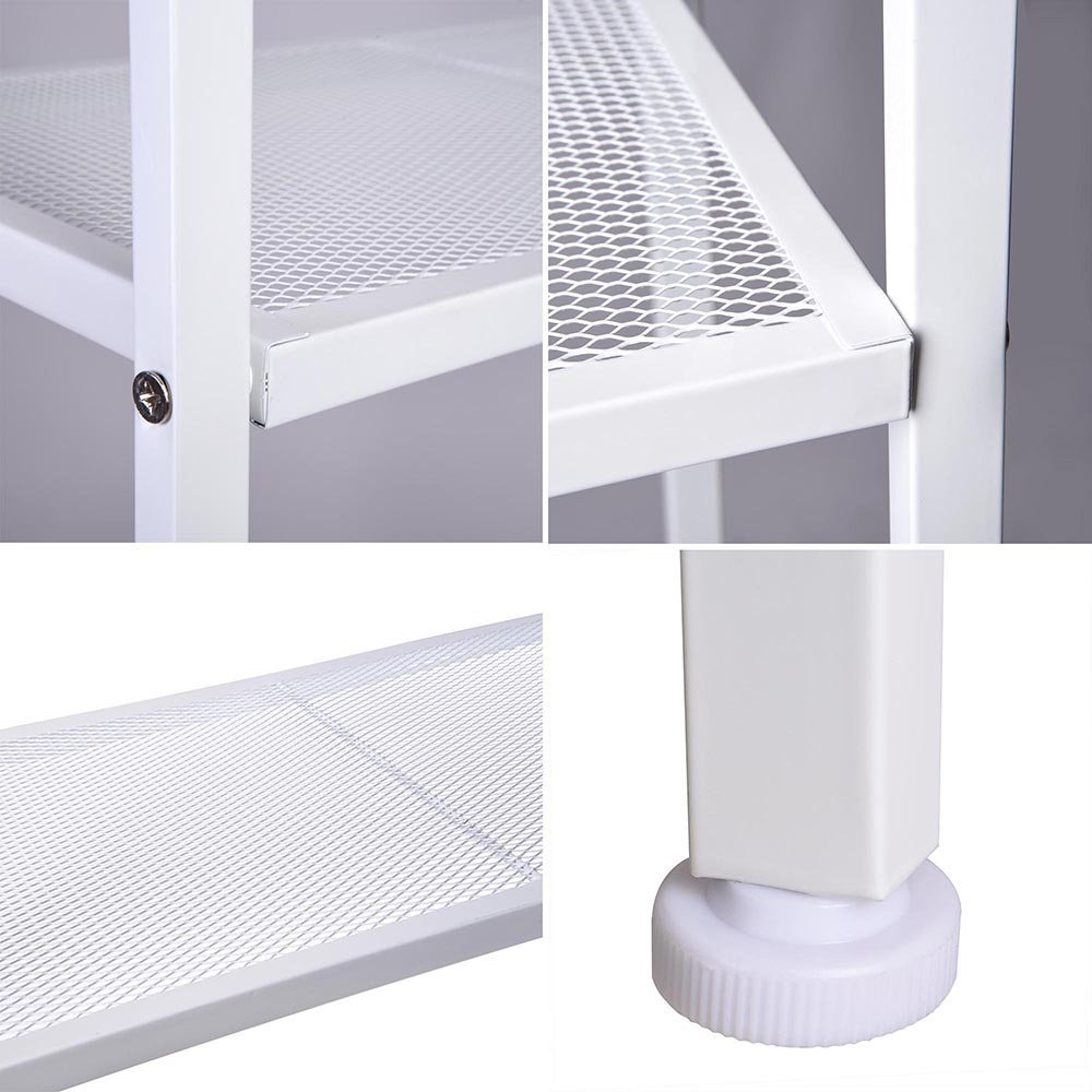 4-Tier Ladder Shelf Bookcase - Free Standing Wooden Storage Shelf for Home Office Decor, Bookshelf & Flower Display (Ivory White) - Perfect for Living Room, Bedroom, Study & Small Space Organization