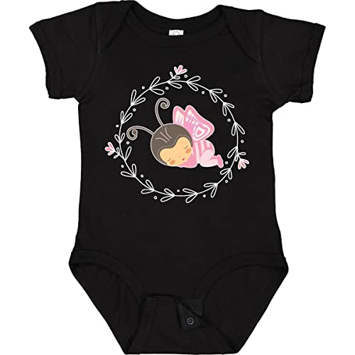 Inktastic Cute Butterfly Print Baby Girl Bodysuit - Soft & Comfortable Onesie for Newborns, Infants - Perfect for Playtime, Photo Shoots & Everyday Wear