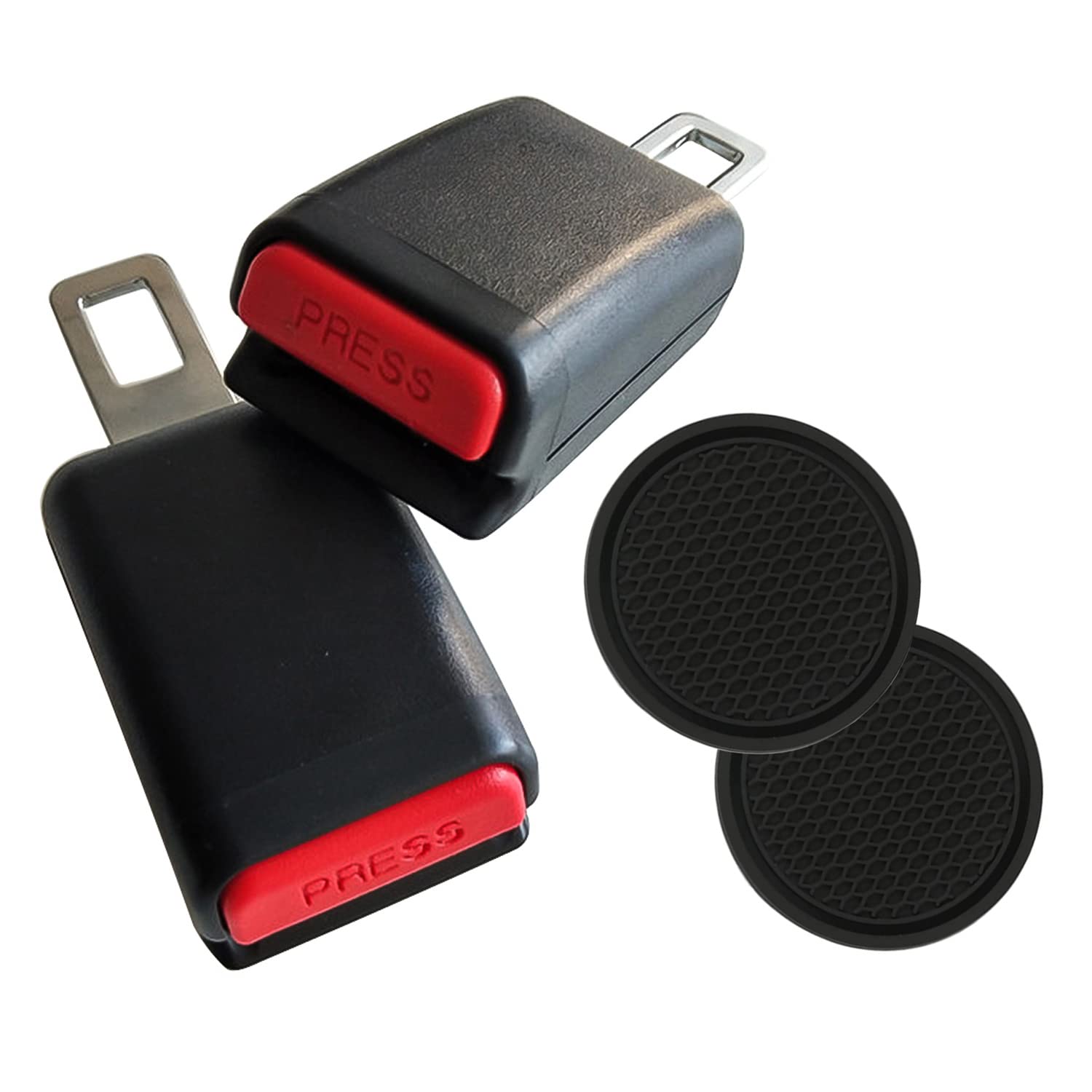 Adjustable Car Cup Holder Insert - Universal Drink Holder for Vehicles - Red & Chrome (Ⅱ) - Perfect for Road Trips, Commuting & Travel Accessories