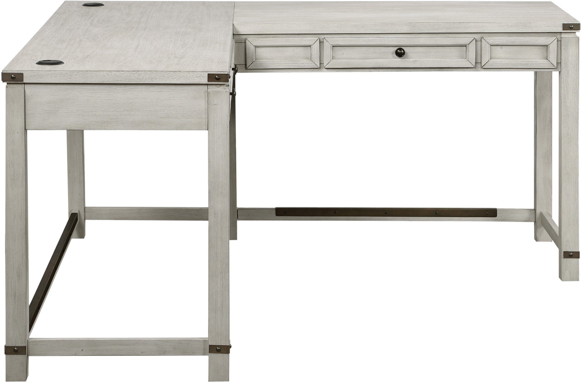 Office Star Baton Rouge L-Shaped Computer Desk [BTL2937] - Perfect for Home Office, Gaming Setup & Small Workspace
