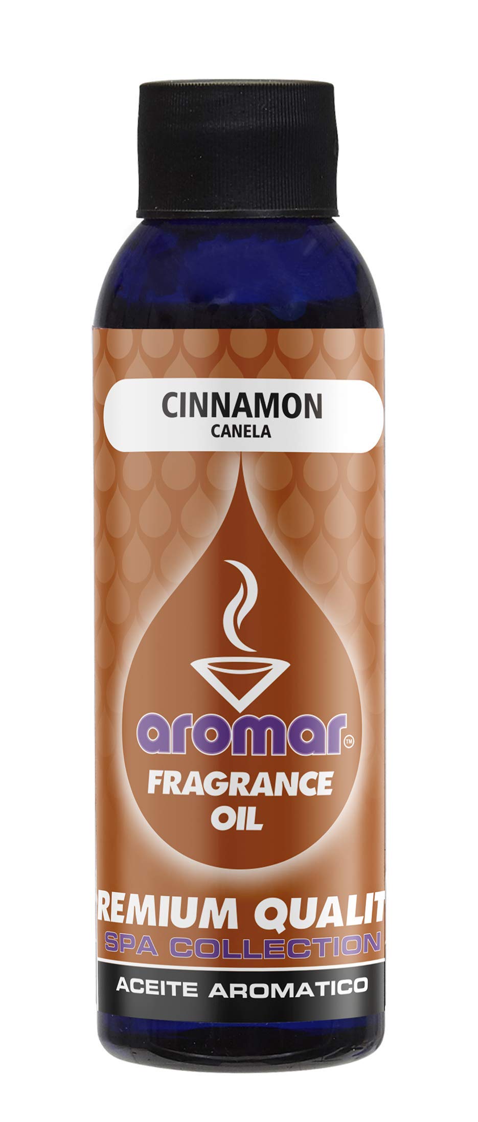 4 oz Cinnamon Fragrance Oil - Aromatherapy Essential Oil for Diffusers, Candles & Soap Making - Relaxing & Uplifting Scent for Home & Spa