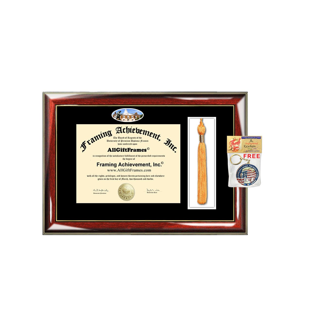 Eastern Kentucky University (EKU) Diploma Frame with Tassel Holder & Display Box - Graduation Certificate Plaque for Bachelor, Master, Doctorate & PhD Degrees - Perfect Graduation Gift for Campus Alumni with Photo Display & Fisheye Case - Great for Office, Home or Dorm Room Decor