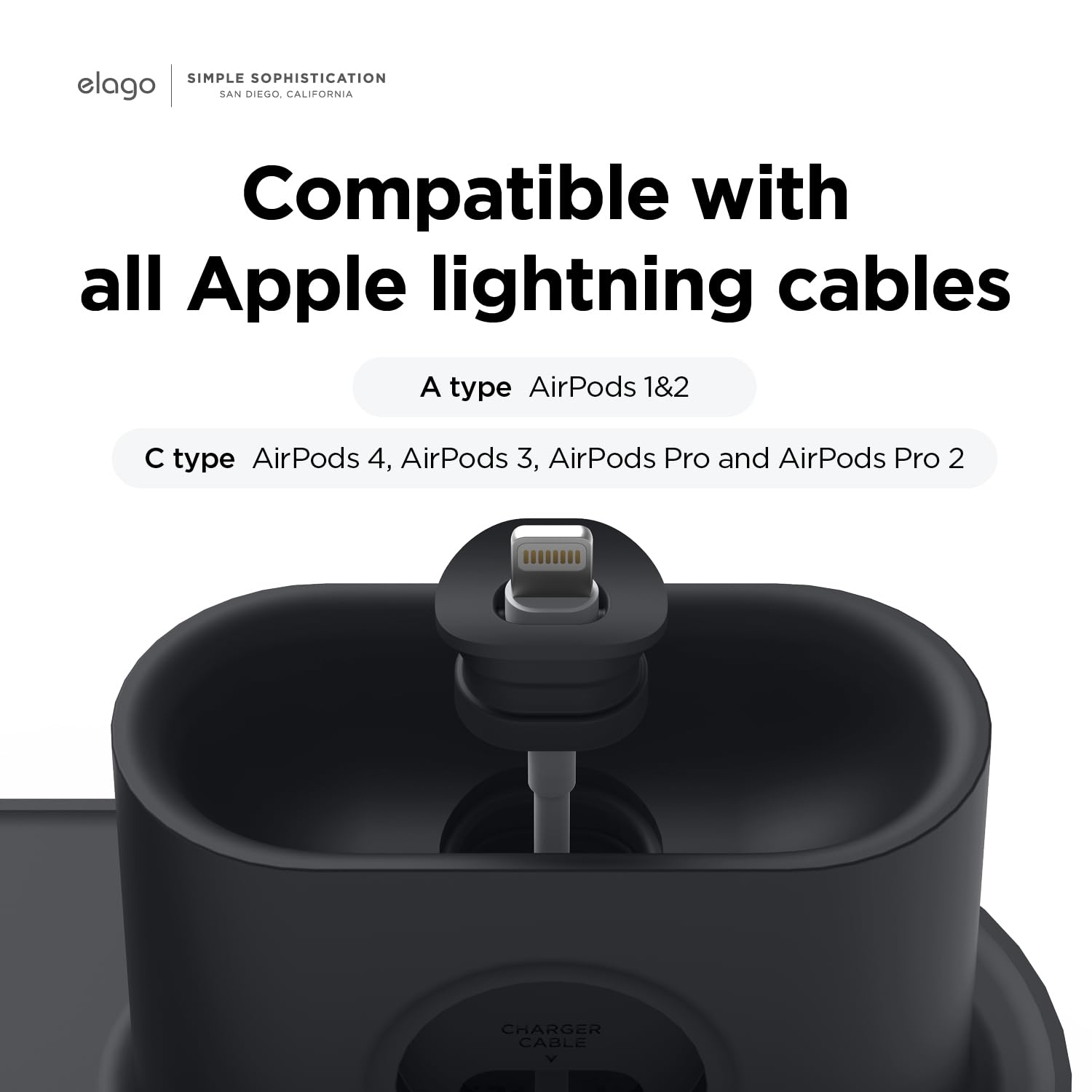 elago MagSafe Charging Station for iPhone 16/15/14/13/12 Series | Wireless Charger for AirPods 4/Pro 2/Pro/3 & All Apple Watch Models | Fast Magnetic Charging Stand | Perfect for Nightstand, Office Desk & Travel | Black (Cables Not Included)