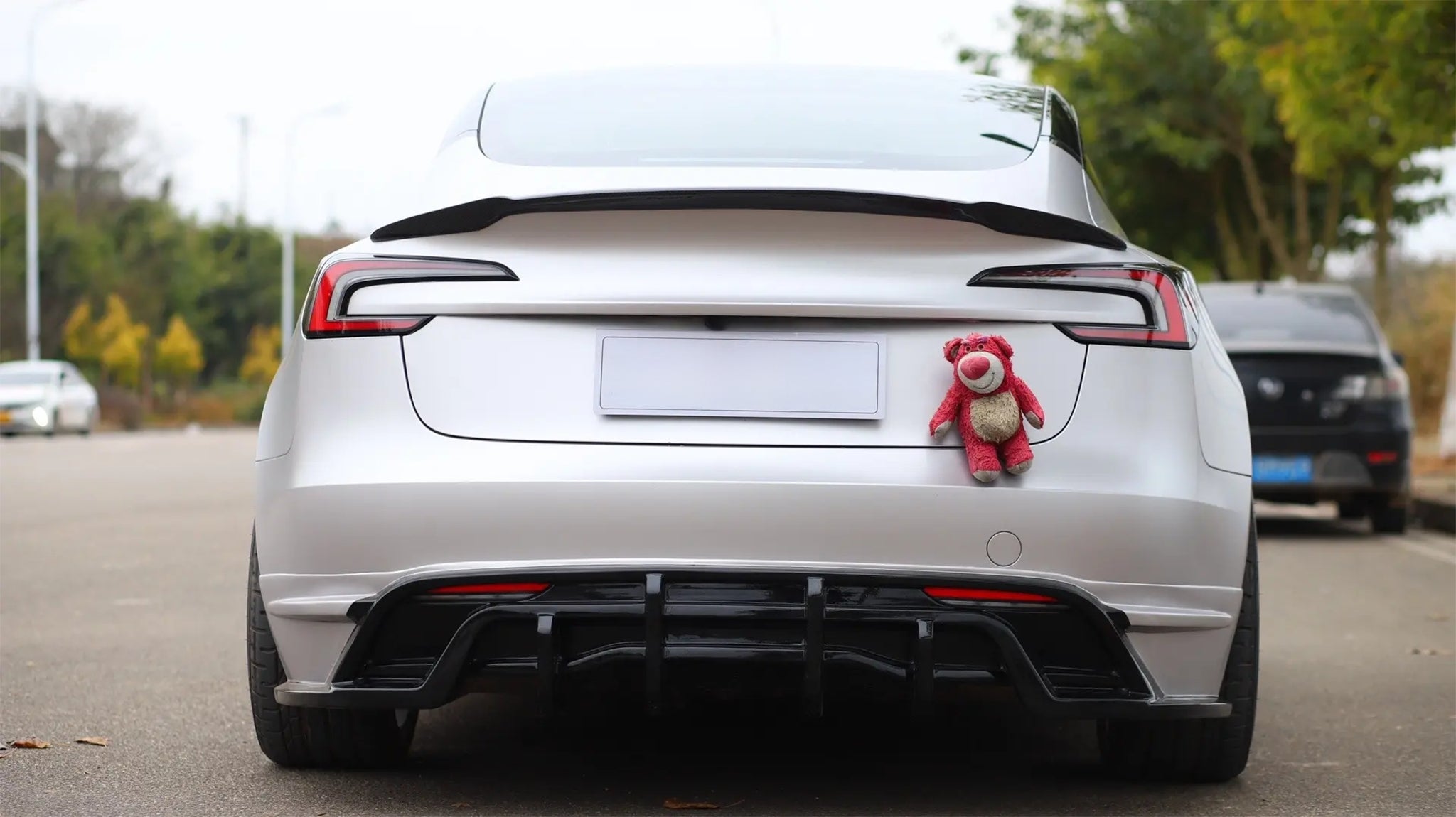 RZ Style Trunk Lip Spoiler for Tesla Model 3 Highland 2024+ - Carbon Fiber Rear Spoiler - Enhances Aerodynamics & Sporty Look - Perfect for Street Racing & Car Shows