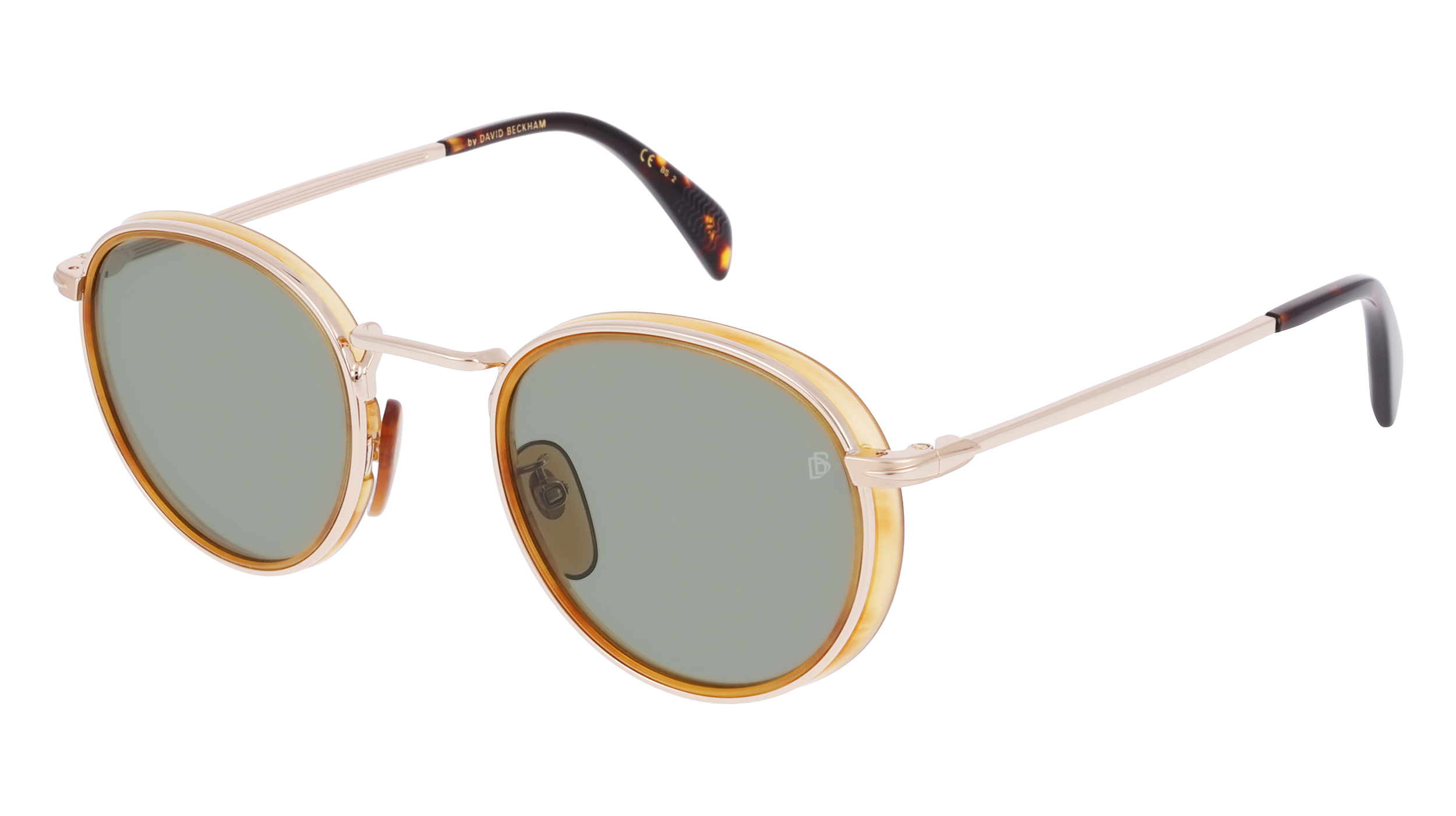 David Beckham DB 1033/S B4L 4923 Polarized Sunglasses for Men - UV Protection Aviator Style Shades for Driving, Beach & Outdoor Activities