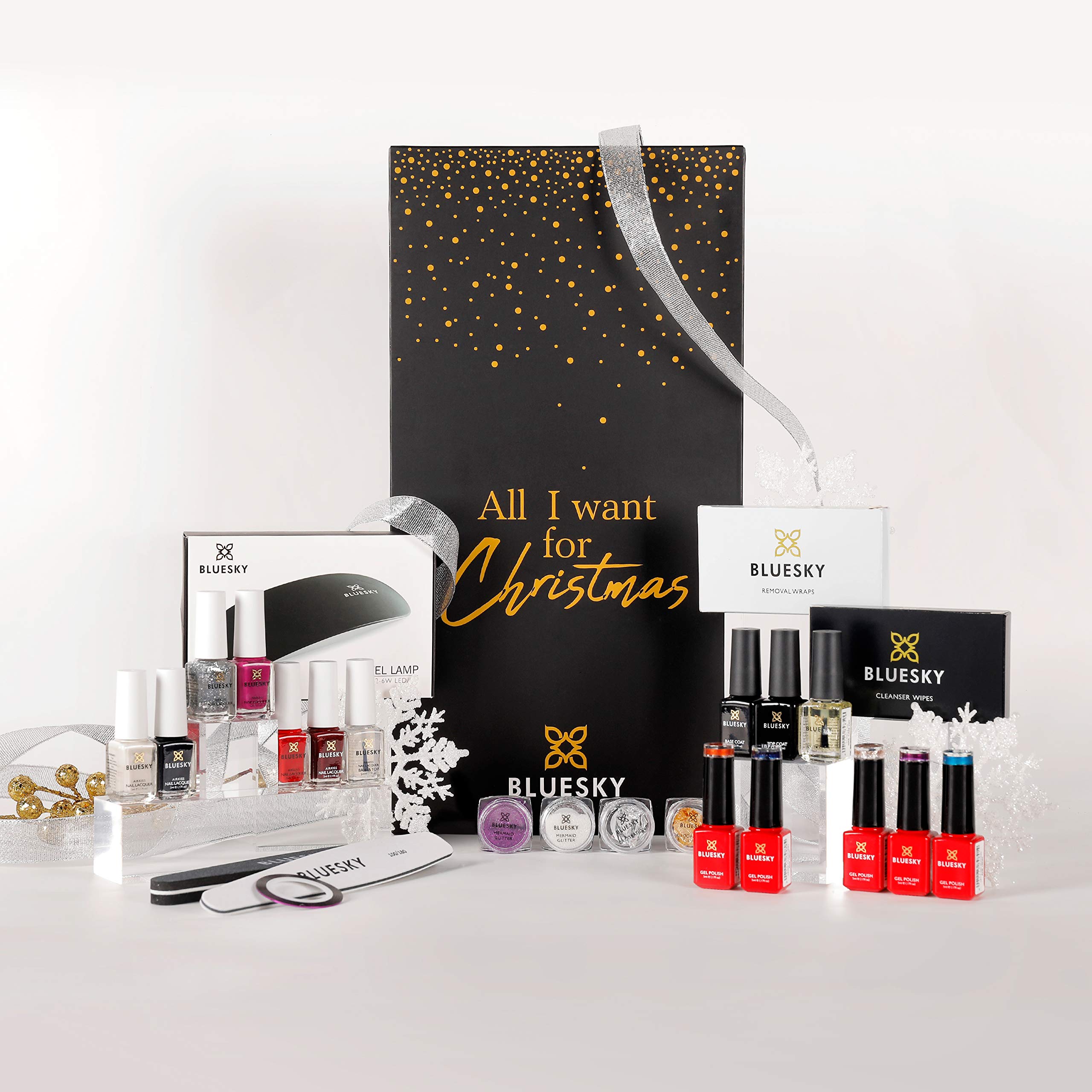 Bluesky 24-Piece Gel Nail Polish Set - Christmas Beauty Advent Calendar Gift for Women | DIY Manicure, Holiday Party, Birthday Present