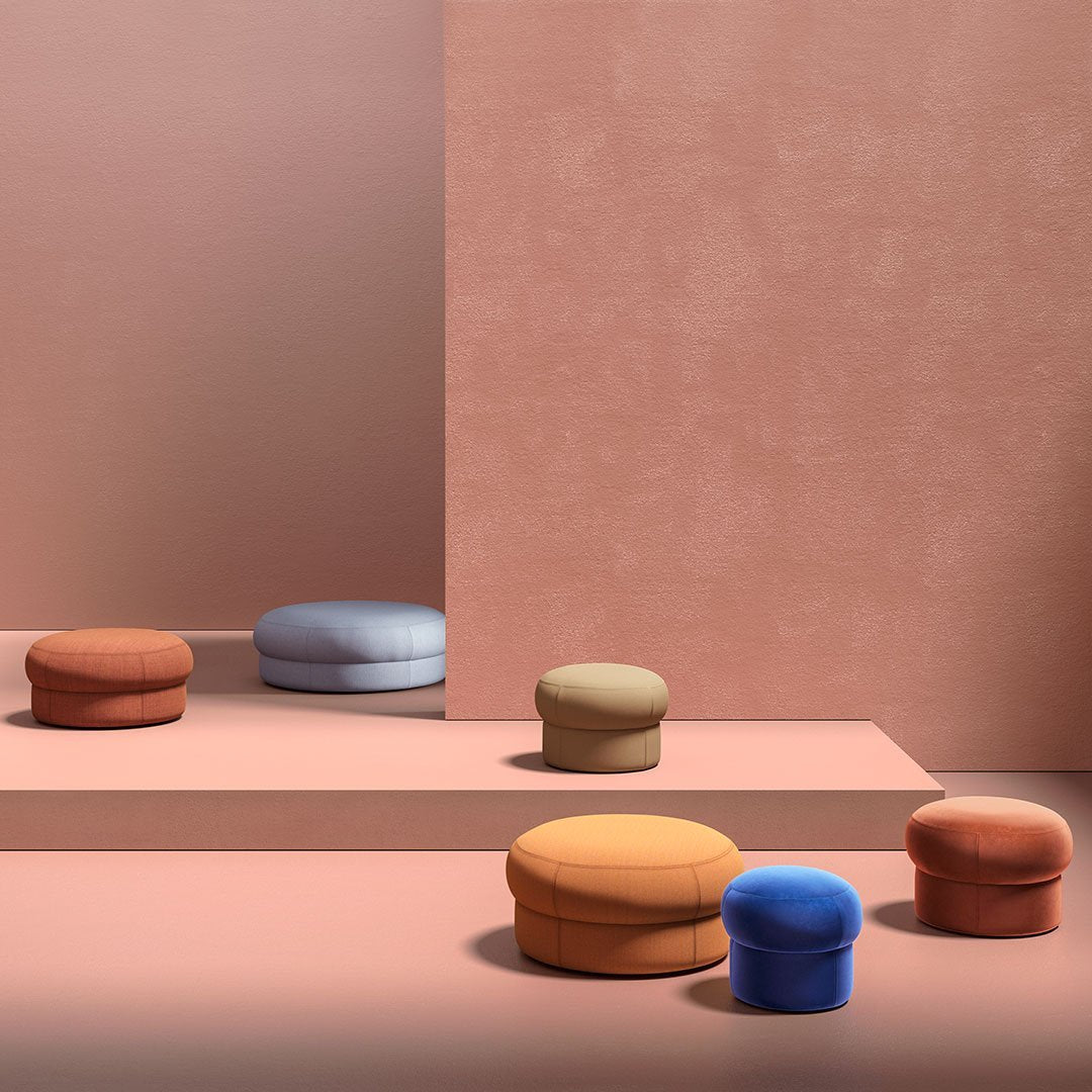 Sylvain Willenz Cepe Pouf Arrmet - Modern Designer Ottoman for Living Room, Bedroom & Office - Stylish Footrest and Extra Seating
