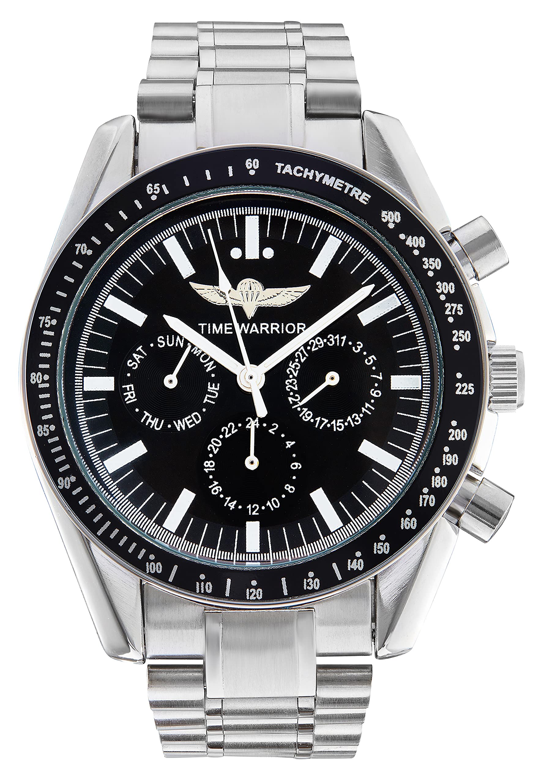 Men's Stainless Steel Chronograph Waterproof Automatic Watch - Perfect for Business, Casual & Outdoor Activities