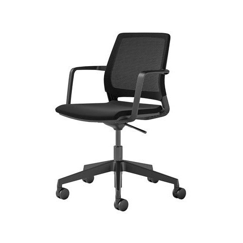 Safco Medina 6828BL Conference Chair - Ergonomic Office Chair for Comfortable Meetings & Professional Workspaces