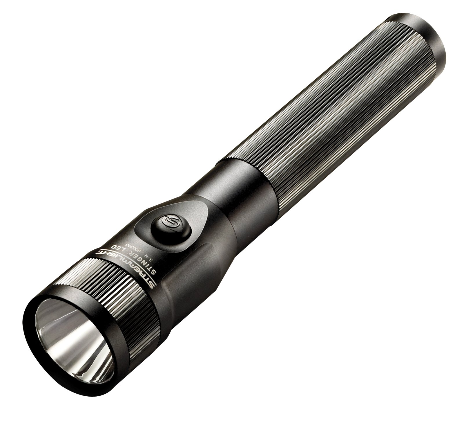 Streamlight 75734 Stinger LED Rechargeable Flashlight with DC Piggyback Holder - 800 Lumens, Black Tactical Flashlight for Law Enforcement, Security & Emergency Use