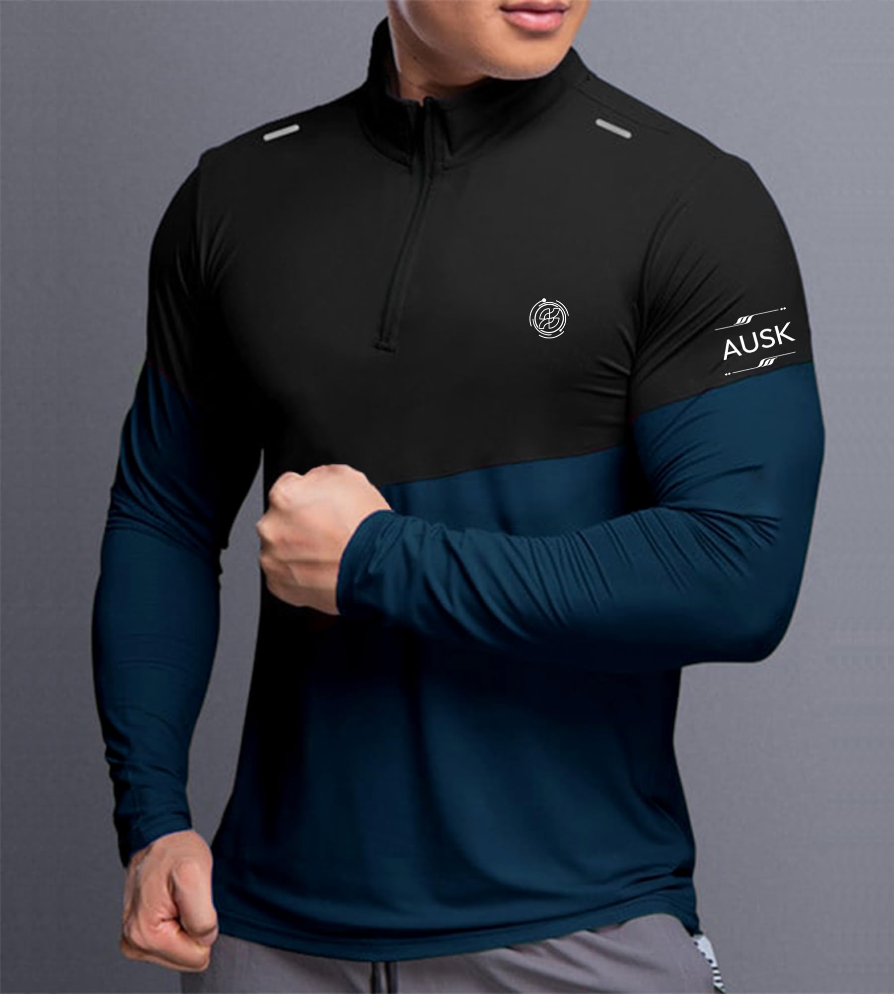 **AUSK Men's Athletic Performance T-Shirt - Breathable Quick-Dry Sports Tee for Running, Gym & Workout - Comfortable Activewear for Men**