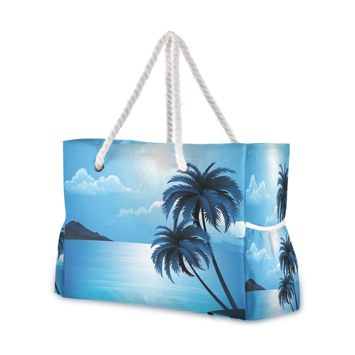 Senya Large Canvas Beach Shoulder Bag - Water Resistant Tote for Women, Gym, Travel & Daily Use | Perfect for Pool Days, Shopping & Work Commute