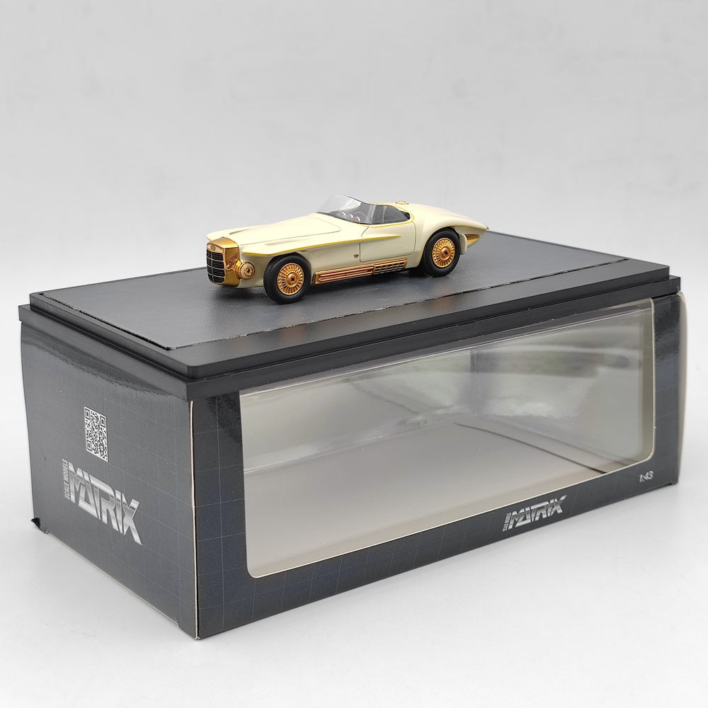 1/43 Scale Mercer Cobra Exner 1965 White Resin Model Car - Limited Edition Collectible Toy Gift for Car Enthusiasts | Perfect for Display, Gifting & Model Car Collections