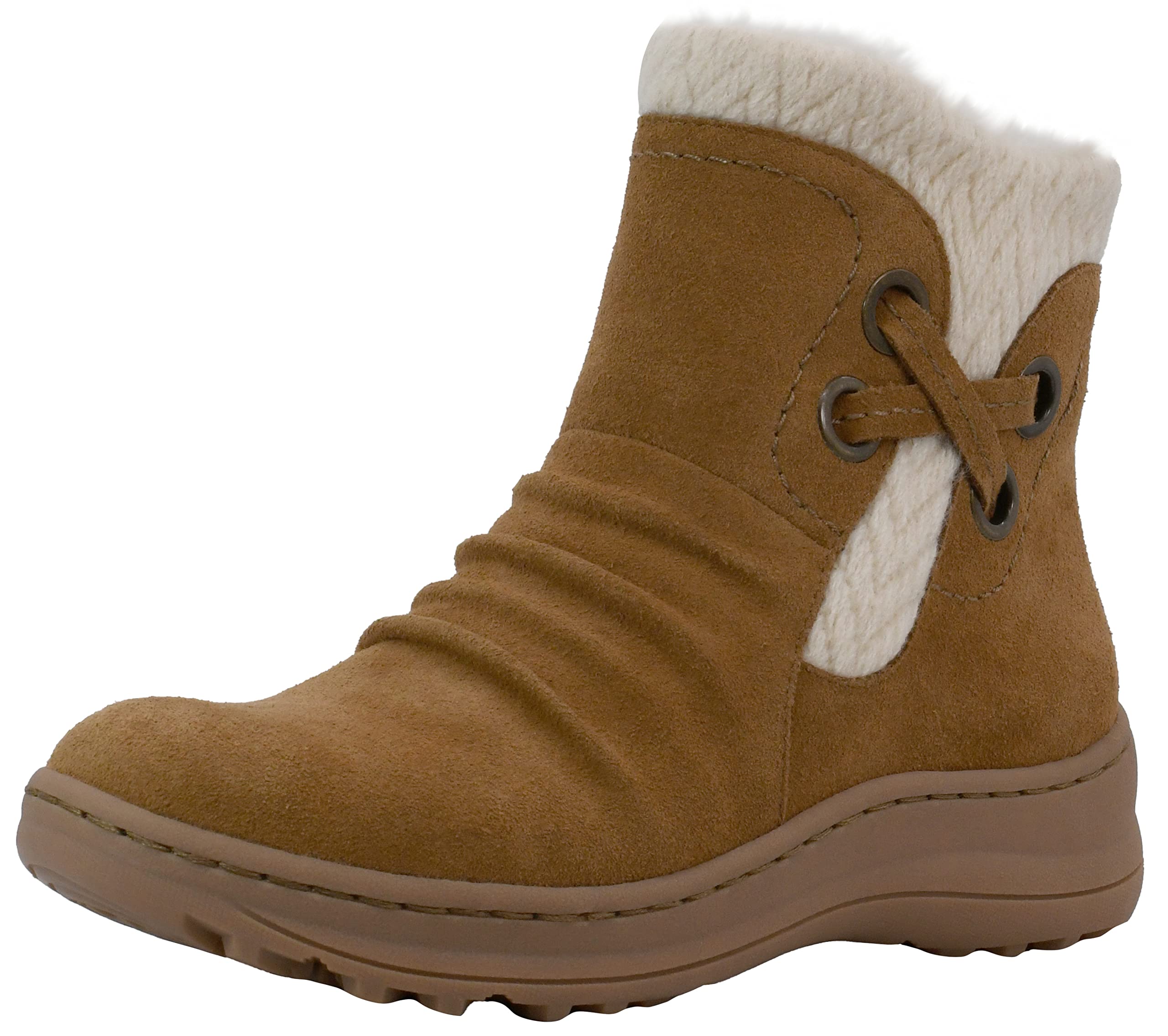 BareTraps Women's Adalyn Boots - Comfortable Ankle Boots for Women, Fashion Winter Booties with Cushioned Insoles | Perfect for Casual Outfits, Office Wear & Winter Walking