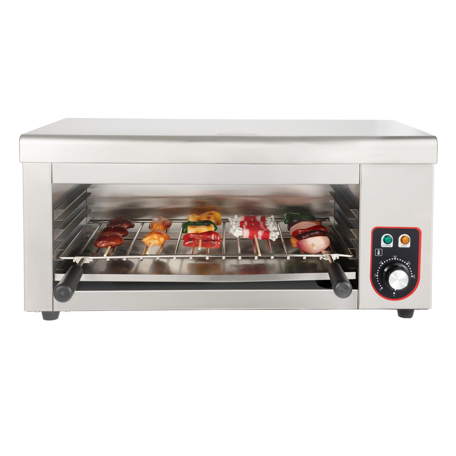 1500W Electric Salamander Broiler - Countertop Grill & Raclette Cheese Melter for Home & Commercial Kitchens | Perfect for BBQ, Grilling, Baking & Wall-Mounted Cooking