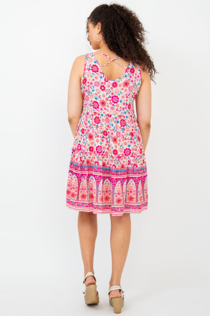 Kaya Dress - Furaha Floral Print Maxi Dress for Women | Boho Chic Summer Beach Dress | Perfect for Vacations, Parties & Casual Outings