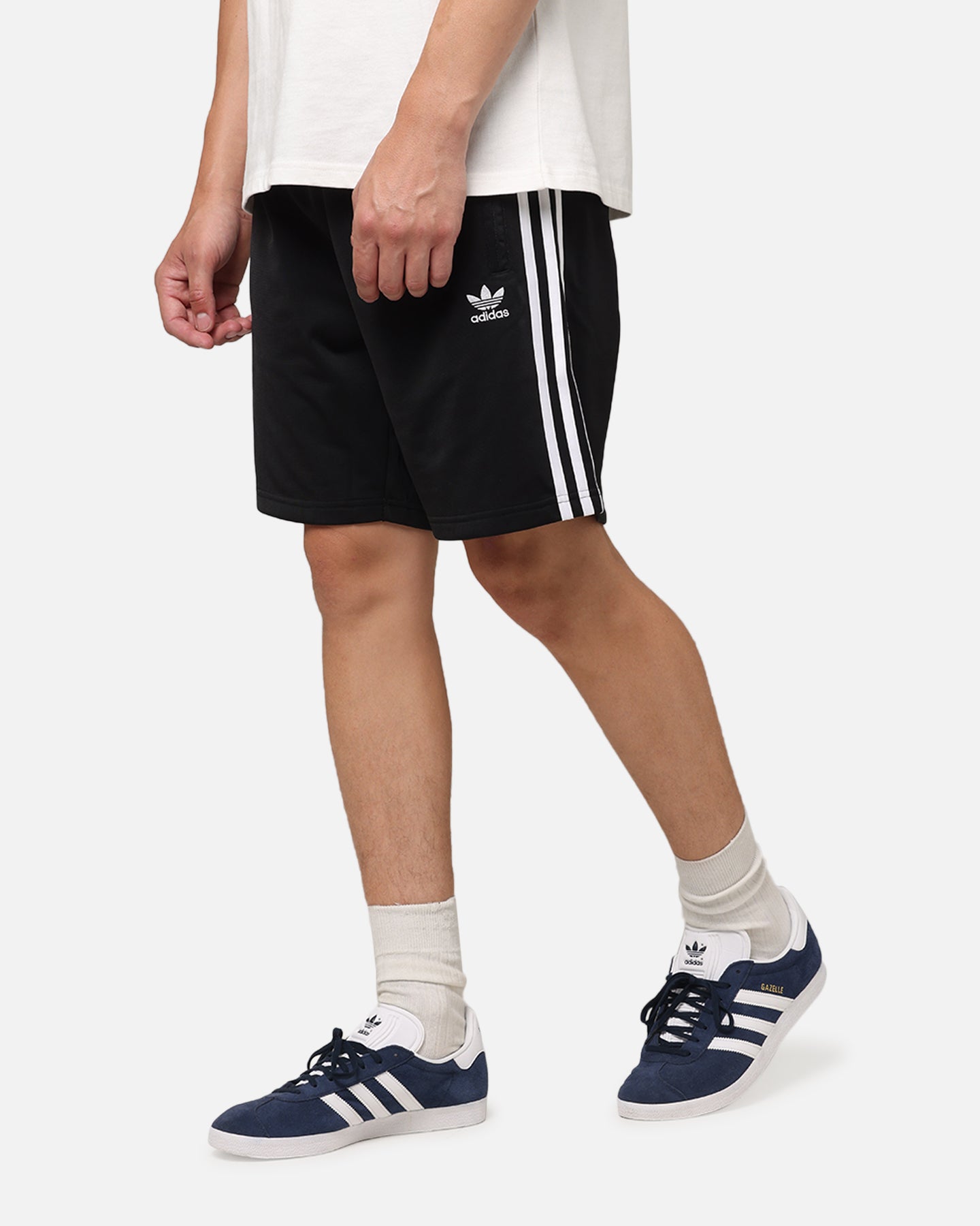 Adidas Firebird Track Shorts for Men & Women - Black & White Athletic Running Shorts | Gym, Workout, and Casual Wear