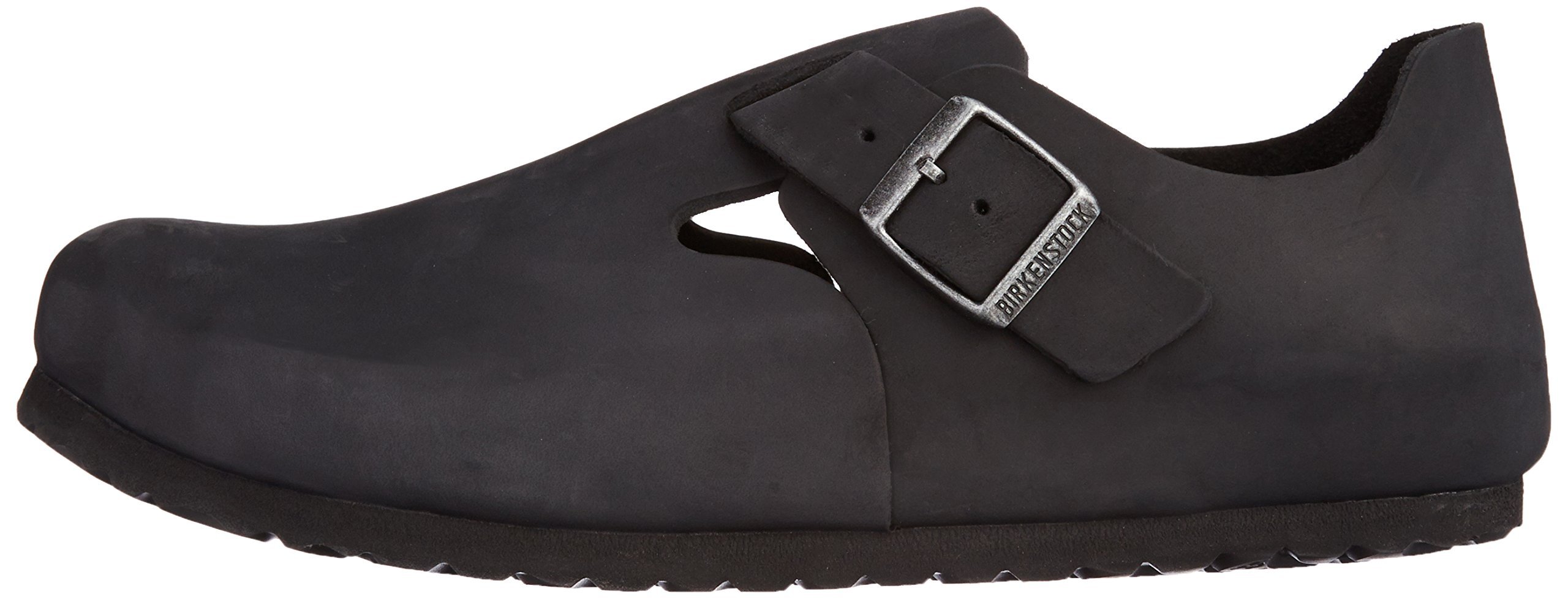 Birkenstock Original London Oiled Leather Sandals - Black (Size 41 EU / 8 M US) - Comfortable & Durable Footwear for Walking, Travel & Everyday Wear