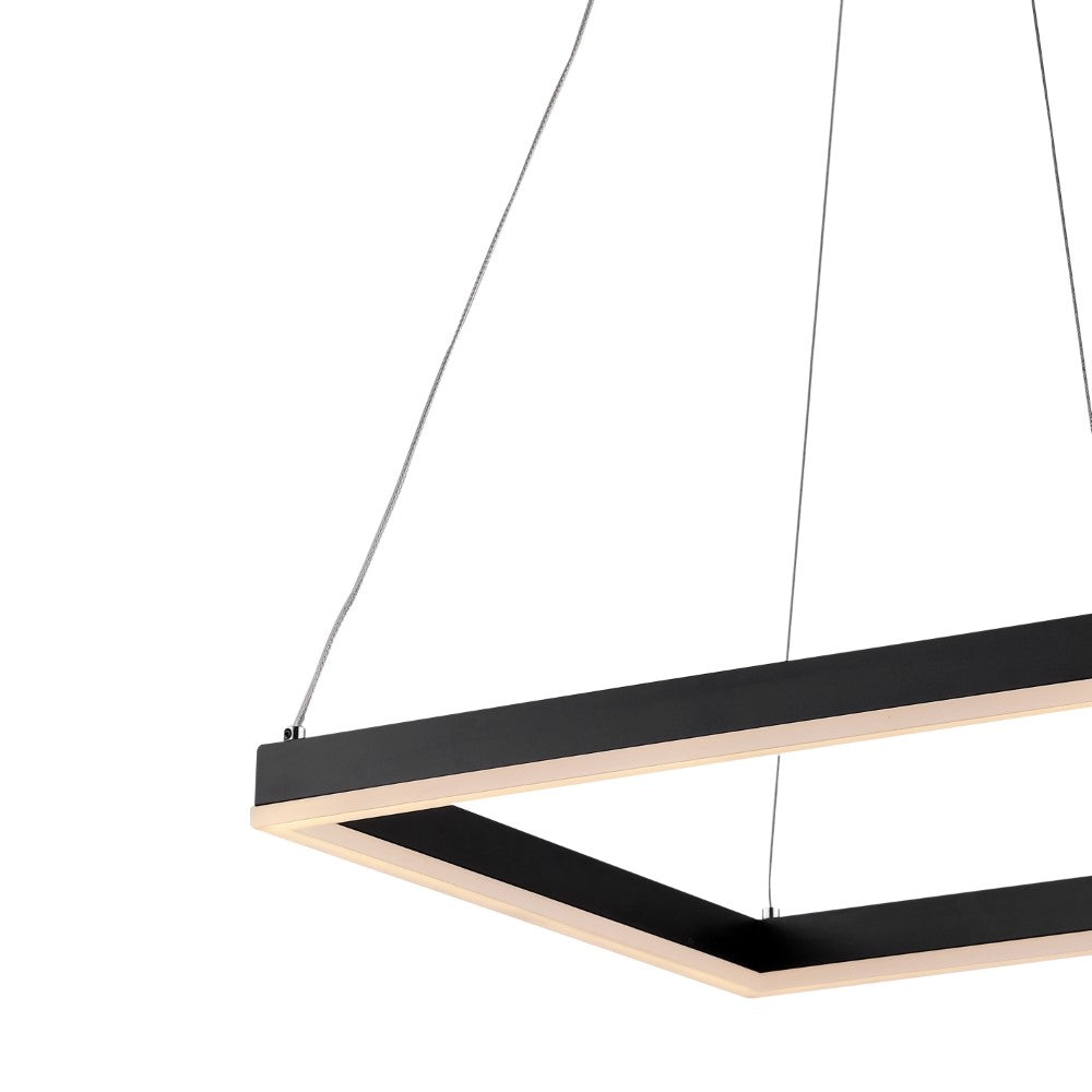 Baxter Modern Contemporary Aluminum Integrated LED Hoop Pendant Light Fixture - Sleek Minimalist Ceiling Lighting for Dining Room, Kitchen, Living Room & Bedroom