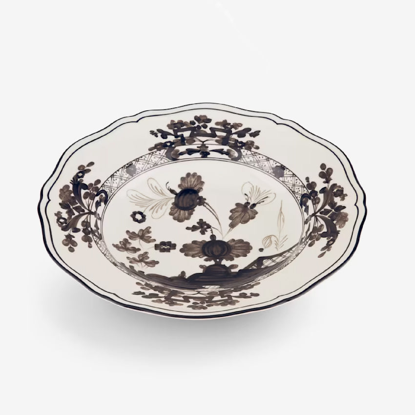Ginori 1735 Oriente Italiano Porcelain Soup Plate - Elegant White Dinnerware for Fine Dining & Special Occasions | Perfect for Italian Restaurants, Wedding Gifts & Luxury Table Settings