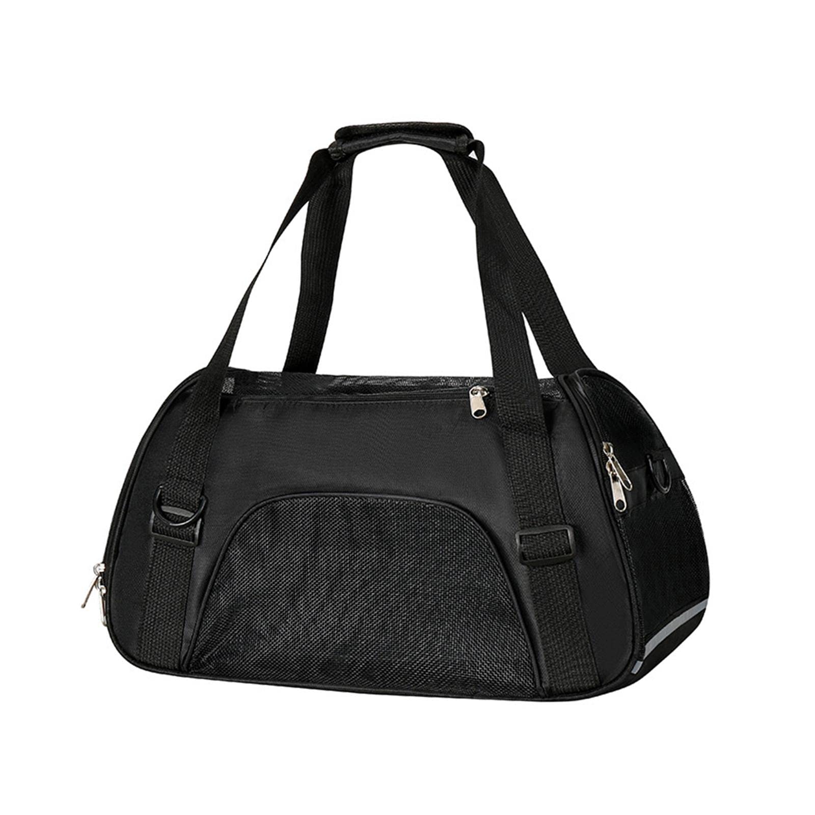 Enakshi Fashion Pet Carrier Bag - Adjustable Shoulder Strap, Breathable Mesh, Portable Small Black | Dog & Cat Carrier Tote | Travel, Vet Visits, Outdoor Adventures
