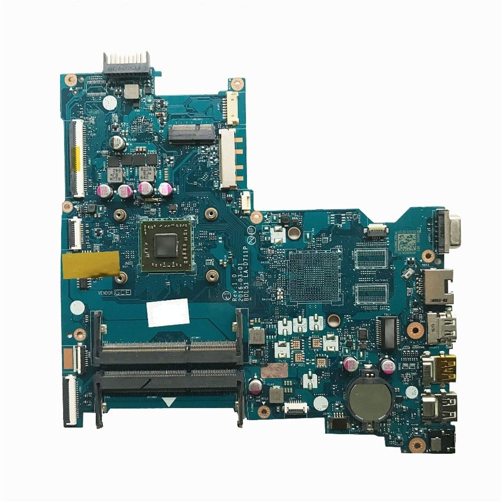 Original Title: MDZZ Notebook Motherboard Fit for Hp 255 G5 15-BA Series Laptop Motherboard BDL51 LA-D711P DDR3 MB   Optimized Title: **HP 255 G5 15-BA Series Laptop Motherboard Replacement - BDL51 LA-D711P DDR3 Compatible (MDZZ) - Ideal for DIY Repairs & Upgrades**