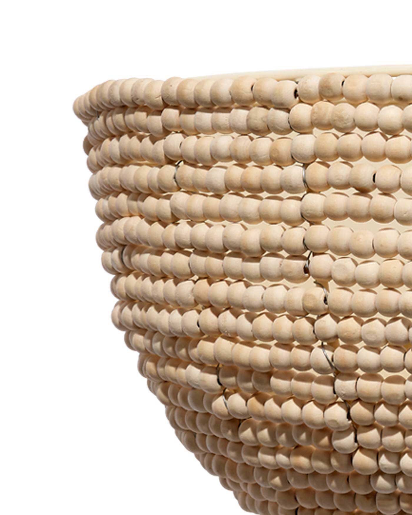 Barnacle Beaded Demi Lune Wall Sconce - Coastal Decor Lighting for Bedroom, Bathroom & Hallway