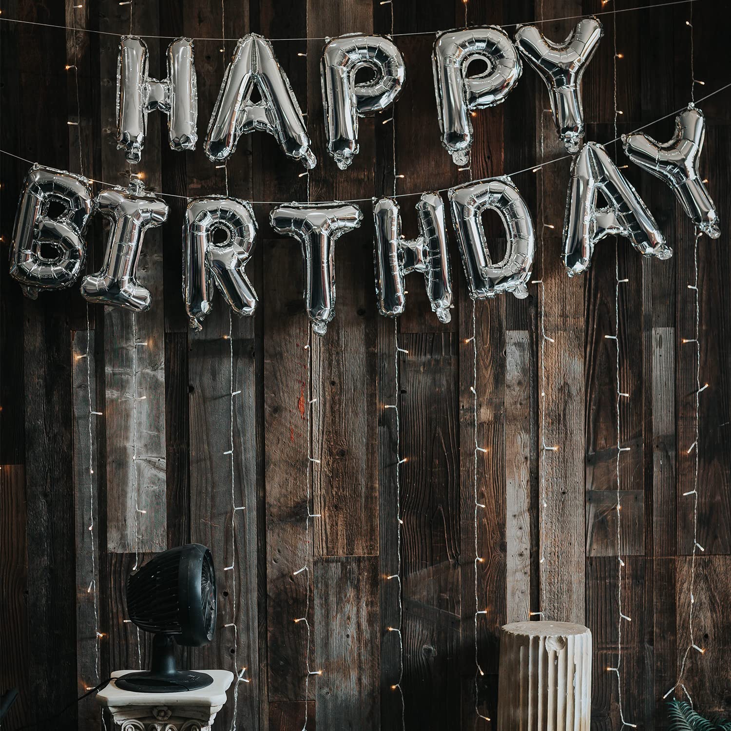 13 Happy Birthday Mylar Foil Letter Balloons with Inflating Straw - 16 Inch (41cm) Royal Blue Party Decorations for Birthday Celebrations, Anniversaries & Special Events
