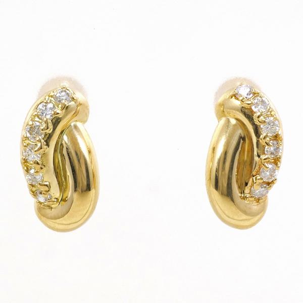 18K Yellow Gold Diamond Stud Earrings for Women - Luxury Fine Jewelry Gift for Wedding, Anniversary & Special Occasions