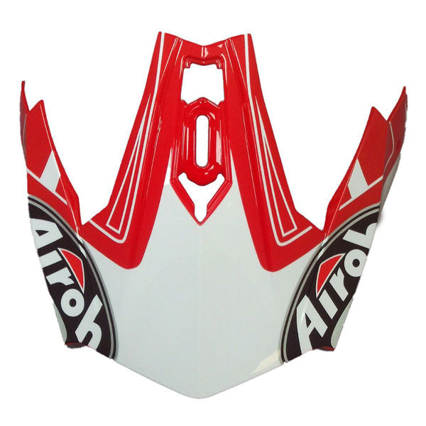 Airoh Peak TRR S Covert Red & White Motorcycle Helmet - Lightweight & Durable for Off-Road & Adventure Riding