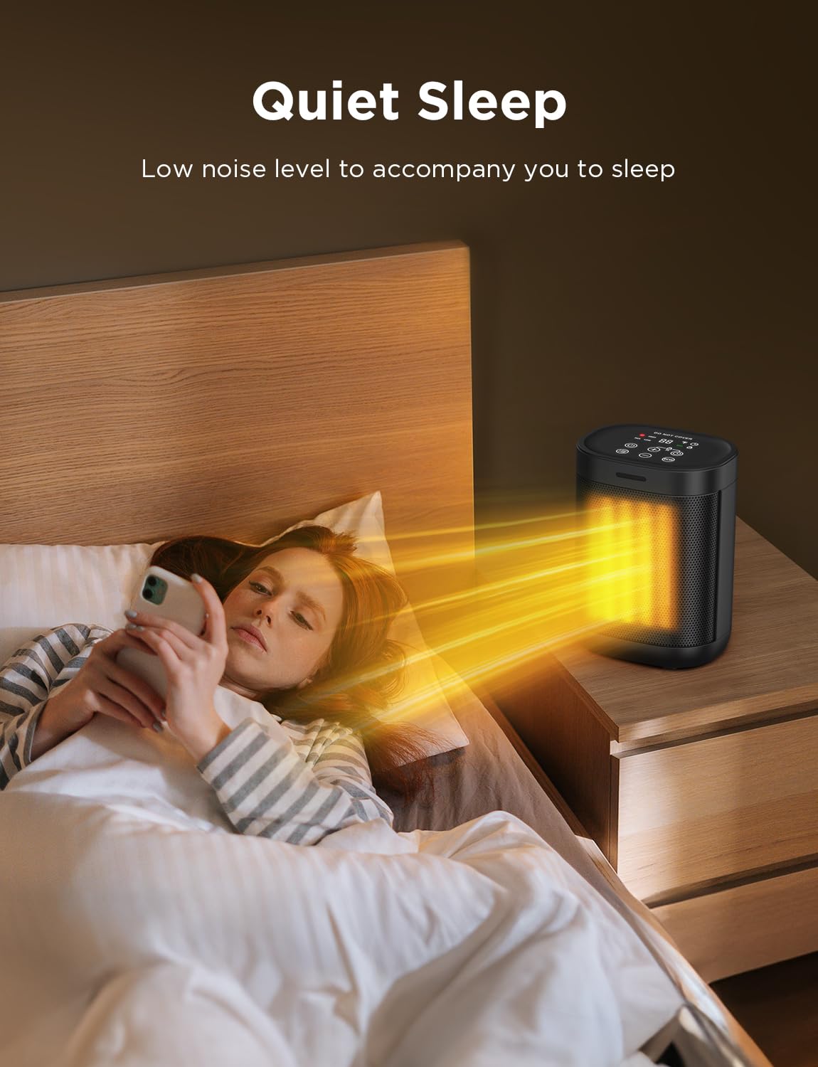1500W Fast Heating Ceramic Space Heater with Thermostat & 24H Timer - Overheat & Tip-over Protection - Quiet Electric Heater for Office, Bedroom, Living Room - Perfect for Winter Home & Workspace Warmth