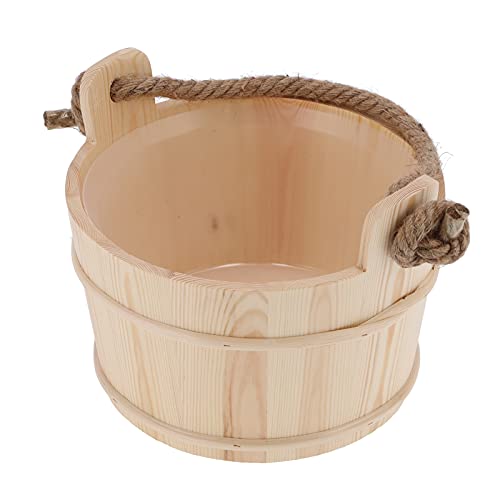 Premium Wooden Sauna Barrel - High-Performance Steam Bath Bucket for Home Spa, Swimming Pool & Shower | Relaxation & Detox Therapy