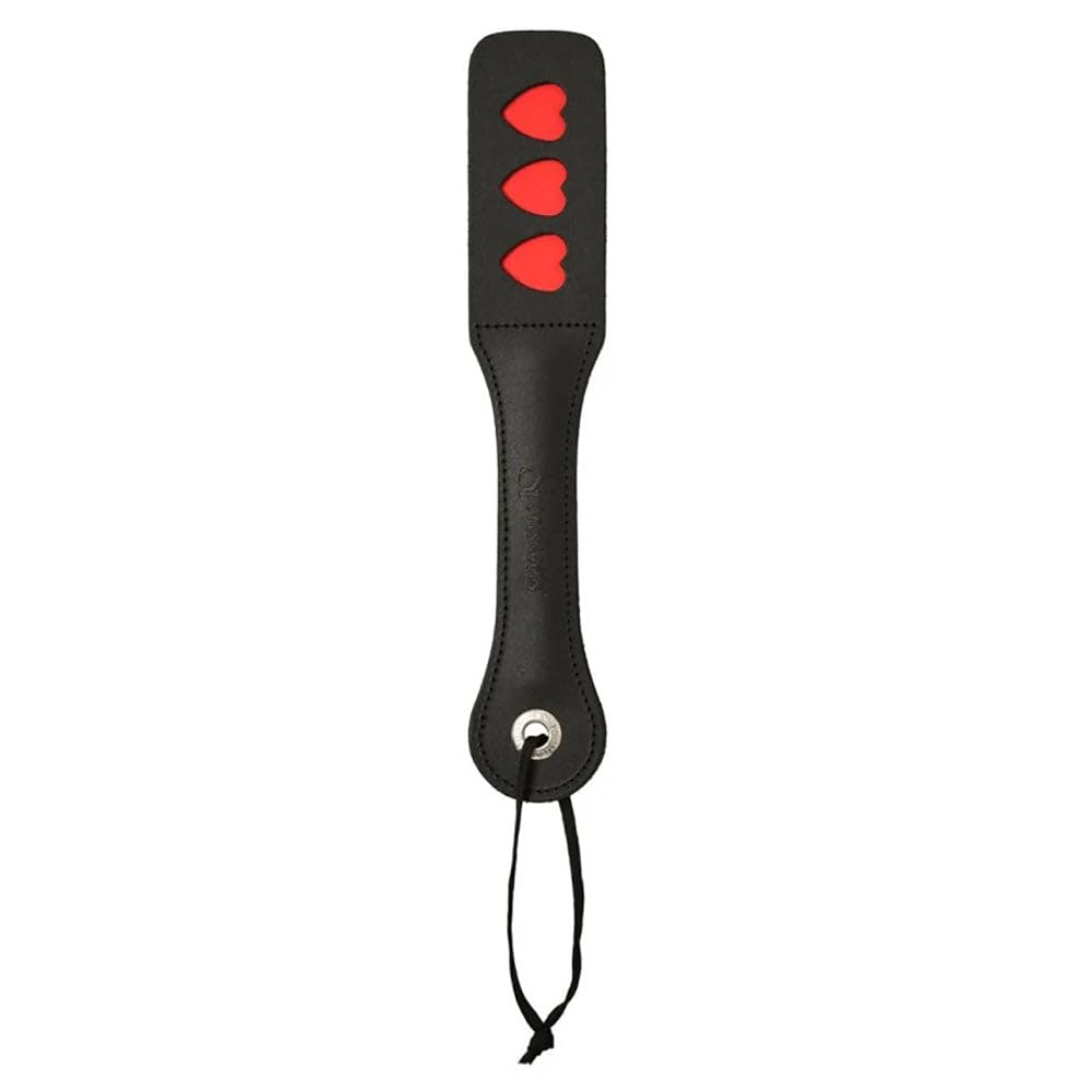 Sex & Mischief Heart-Shaped Spanking Paddle with Split Surface - Perfect for BDSM, Couples Play & Adult Fun
